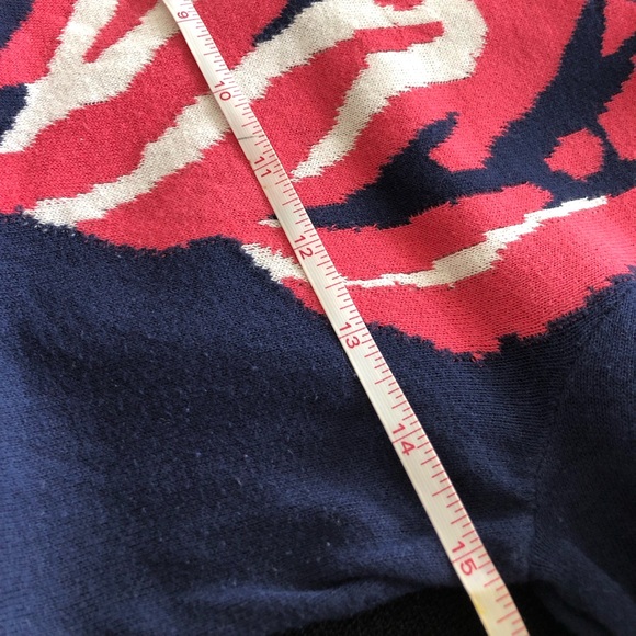 Lilly Pulitzer navy Tiger sweater gold button hem Womens Xxs 0, teen girls 14-16 - Picture 8 of 9